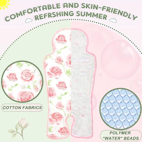 Pinkunn Gel Car Seat Cooler Pad Car Seat Cooling Pad Chair Ice Breathable Pad Summer Ice Seat Cooler Mat Summer Chair Cooler Liners Cushion for Stroller Baby Dining Chair, Safety Seat(Pink Rabbit) in Kuwait