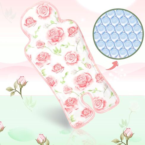 Pinkunn Gel Car Seat Cooler Pad Car Seat Cooling Pad Chair Ice Breathable Pad Summer Ice Seat Cooler Mat Summer Chair Cooler Liners Cushion for Stroller Baby Dining Chair, Safety Seat(Pink Rabbit) in Kuwait
