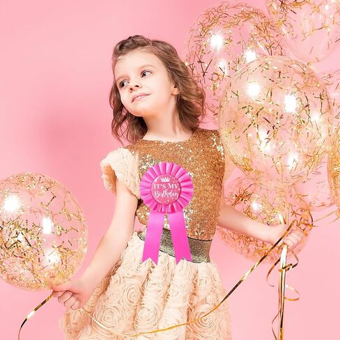 It's My Birthday Badge Pin Satin Birthday Ribbon Pin for Girls Happy Birthday Brooch Pins Party Decorations in Saudi Arabia