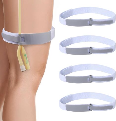 8 Pieces Catheter Leg Bag Strap, Catheter Supplies Foley Catheter Stabilization Device Holder Urinary Legband Leg Strap (26x1in) in Saudi Arabia