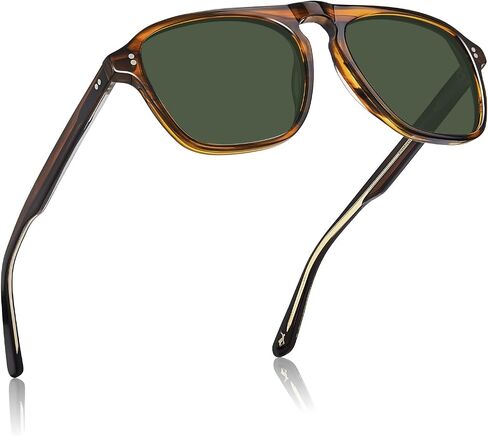 CARFIA Polarized Sunglasses for Men UV400 Protection - Pilot Design Acetate Sun Glasses for Driving Fishing Outdoor CA5355 in Saudi Arabia