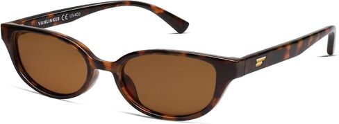 VANLINKER Retro Semi Oval Polarized Sunglasses for Women Men Trendy Small 90s Style Vintage Narrow Rectangle Frame VL9833 in Saudi Arabia
