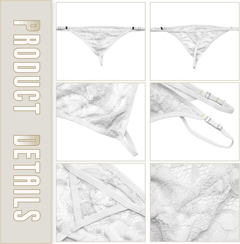 DTODWW Mens Lace G-string Thongs Low Rise Underwear Thongs Adjustable Jockstrapes Stretch Bikini Nightwear in Saudi Arabia