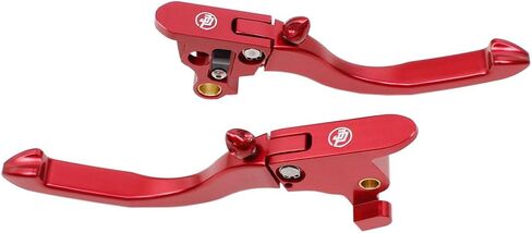 POWER JAMES Red Front Clutch Brake Shift Levers for Harley 18-23 Softail Breakout Low Rider Fat Boy Street Bob FXDR 114 (Gold) (Anodized Red) in Saudi Arabia