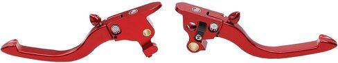 POWER JAMES Red Front Clutch Brake Shift Levers for Harley 18-23 Softail Breakout Low Rider Fat Boy Street Bob FXDR 114 (Gold) (Anodized Red) in Saudi Arabia