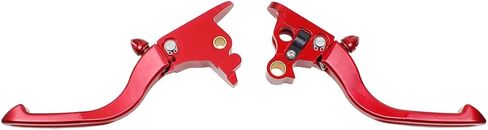 POWER JAMES Red Front Clutch Brake Shift Levers for Harley 18-23 Softail Breakout Low Rider Fat Boy Street Bob FXDR 114 (Gold) (Anodized Red) in Saudi Arabia