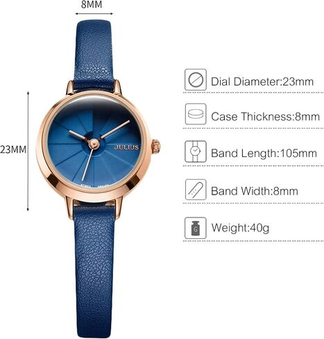 RORIOS Women Watches Waterproof Analogue Quartz Watch with Leather Strap Simple Wrist Watch for Ladies Elegant Casual Women's Watch in Saudi Arabia