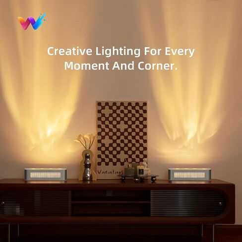 woohlab Smart LED Light Bar, RGBICW, 4 Light Beads, 64 sq.ft Coverage, Silver, Ideal for Room Decor, Gaming, TV Backlight, Ambient Lighting in Saudi Arabia