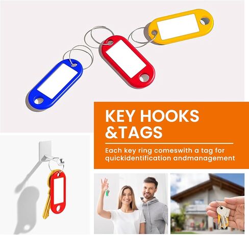 Zippered Key Organizer with 12 Key Hooks & Tags Key Storage，Landlord Zipper Key Binder，Fireproof & Waterproof Key Case for Rental Management Real Estate Sales Hotel Executives and Car Service in Saudi Arabia