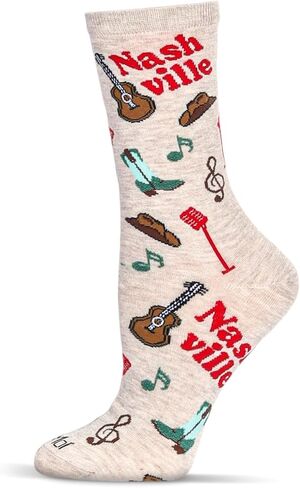MeMoi Women's Nashville Rayon Crew Socks in Saudi Arabia