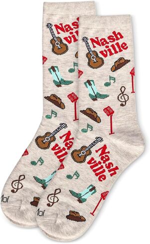 MeMoi Women's Nashville Rayon Crew Socks in Saudi Arabia