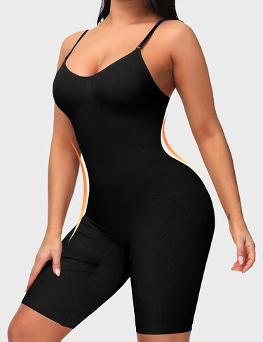 Shapewear for Women Tummy Control Wasit Trainer Bodysuit Mid-Thigh Seamless Fajas Full Body Shaper in Saudi Arabia