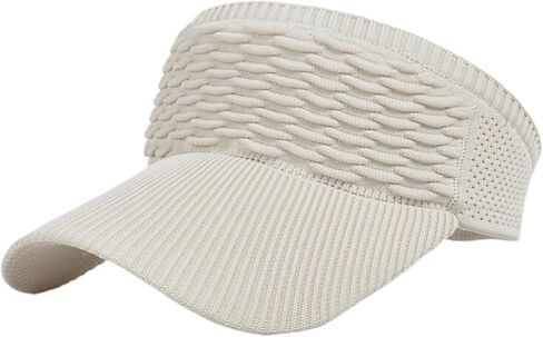 Knitted Sun Visor Hat Outdoor Sports Running Summer Elastic Cap for Women Men Adults in Kuwait