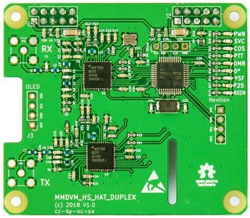 AURSINC MMDVM Duplex Hotspot Module Dual Hat V1.5.2 with 0.96 OLED Display Support P25 DMR YSF NXDN DMR Slot 1 + Slot 2 for Raspberry Pi, Pi Zero (with OLED) in Kuwait