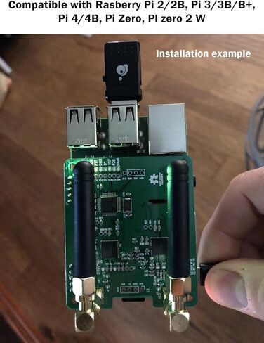 AURSINC MMDVM Duplex Hotspot Module Dual Hat V1.5.2 with 0.96 OLED Display Support P25 DMR YSF NXDN DMR Slot 1 + Slot 2 for Raspberry Pi, Pi Zero (with OLED) in Kuwait