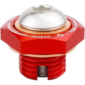 Reducer Oil Pan Drain Plug Bolt Compatible with Yamaha Raptor 700 2006-2024, Raptor 700R 2011-2024, Grizzly 350 400 450 550 700 See Fitments Red