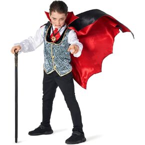 Morph Kids Vampire Costume for Boys, Halloween Vampire Outfit, Spooky Dress-Up for Little Boys, Fun Costume