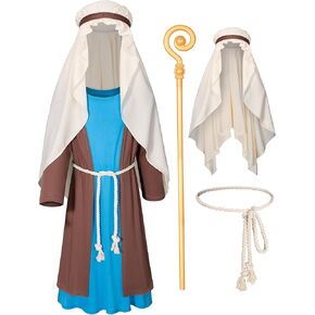 TOKYO REVENGERS Kids Nativity Costume Saint Joseph Costume Shepherd Costume Boys Halloween Cosplay Costume Accessories Set