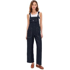 Women's Tie Strap Relaxed Overalls