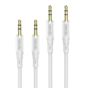 AUX Cable(15FT),3.5mm Audio AUX Cord for Car,Braided 3.5mm Male to Male Stereo Cable, Compatible with:Headphones, Phones, iPod,Car Audio,MP3 and More
