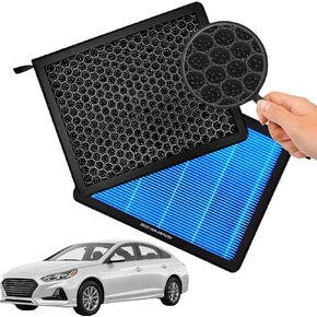 Cabin Air Filter CF12151 Fits Hyundai (2015-2019) Sonata for Non-Hybrid Engines, Honeycomb Structure and Activated Carbon, Durable and Sturdy (1 Pack)
