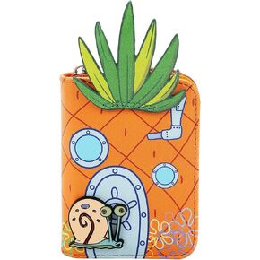 Spongebob Squarepants Pineapple House 4.5" Women's Zip Around Card Wallet