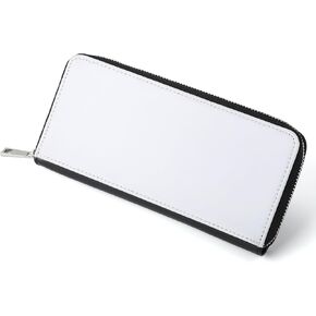 5 Pieces Sublimation Blank Fashion Women Zip Around Long Wallet Diy Heat Transfer Print PU Leather Phone Clutch Travel Card Holder Purse For Women Girls Gift