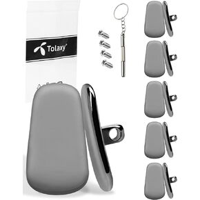 12 Pairs Upgraded Metal Replacement Nose Pieces for Oakley Tincup OX3184 | Tincup Carbon OX5094 | Base Plate OX3232 | Fuller OX3227 Eyeglasses, Anti-Slip, Screw-in Nose Pads