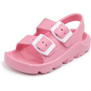 Casazoe Toddler Boys Girls EVA Comfort Lightweight Sandals Breathable Summer Beach Pool Casual Outdoor Shoes Adjustable Strap Open Toe Anti-Slip Quick Dry Shoe(Toddler/Little kids)