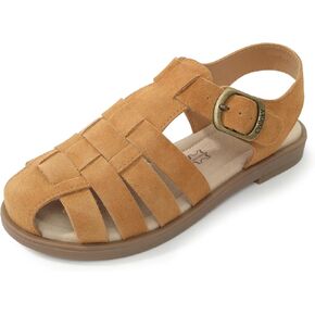 Kid Girls Fisherman Buckle Sandals - Comfortable Summer Sandals with Closed Toe & Adjustable Strap for Daily Wear & Outdoor Play