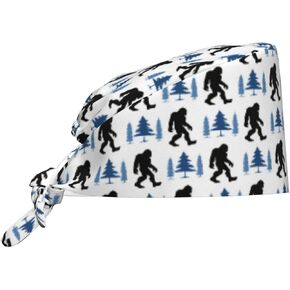 Adjustable Working Cap Breathable Unisex Women Men Elastic Bandage Tie Back Hats Scrub Nursing Doctor Surgeon Cap
