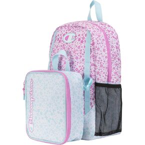 Champion Mode Lunch Kit & Backpack Combo, Pink/Blue, One Size