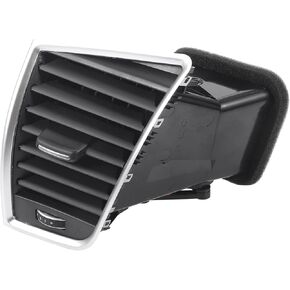 Center Dash A/C Outlet for Q5 Durable | Front Left Air Vent Panel Black Silver Tone 1 Pcs