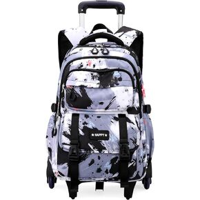 Kids Rolling Backpack for Girls School Backpack with Wheels for Girls Wheeled Bookbag Trolley Bag for Primary Student