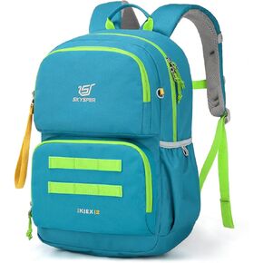 SKYSPER Kids Backpack for School 15" H Kindergarten Elementary Bookbag Children Travel Daypack for Camping