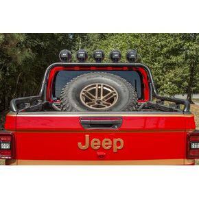 Rugged Ridge Spare Tire Carrier | Satin Black, Bed Mount | 11546.71 | Fits 2020-2025 Jeep Gladiator JT