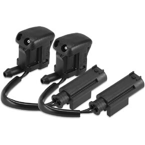 X AutoHaux 2PCS Washield Washer Washer Bray Jet لـ BMW 5 E39 525i 528i 530i 540i M5 1996-2003 8361039 61668361039