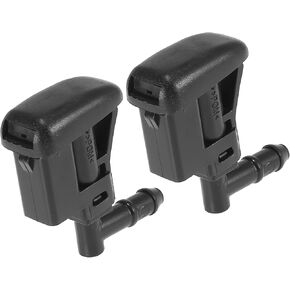 Windshield Washer Nozzle Kit 61667056732 Wiper Wash Spray Jet for BMW 323ti 1999-2000 Plastic (Set of 2)
