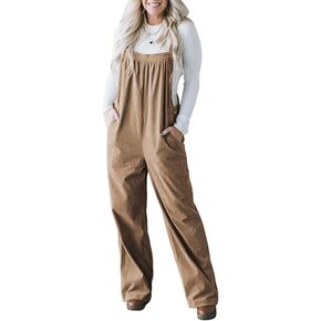 حليقة chvity للنساء corduroy بلا أكمام سوار قابلة للتعديل مع جيوب