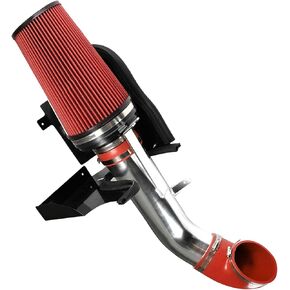4" Cold Air Intake Kit & Filter Heat Shield for Chevy for GMC 1999-2006 for Silverado for Sierra for Tahoe for Avalanche for Suburban for Yukon for Sierra 1500 2500 V8 4.8L 5.3L 6.0L Red