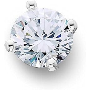 Pompeii 1/2ct Diamond Single Stud Earring 14K White Gold