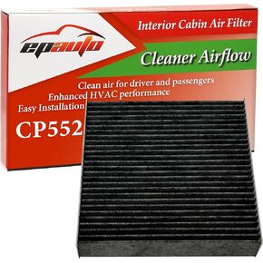 EPAuto CP552 (CF12552) Cabin Air Filter with Activated Carbon, Replacement for Infiniti QX50, QX55, QX60, QX80, Replacement for Nissan Altima, Pathfinder, Rogue, Sentra - Fits Select Models 2019-2025