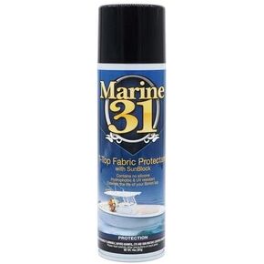 Marine 31 T-Top Fabric Protectant | UV Protection for Exterior & Interior Fabric Surfaces | Silicone-Free Formula with Sunblock | 14oz Aerosol | M31-420