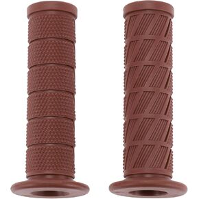 7/8 "22mm 15/16" 24 ملم تغطية قبضة دراجة نارية عالمية قبضة مقبض مقود مطاطية للدراجات النارية دراجة الدراجات البنية بني 1Pair