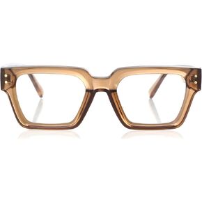 Kursan Square Thick Frame Glasses for Women Men Fashion Blue Light Glasses Trendy Chic Computer Eyeglasses