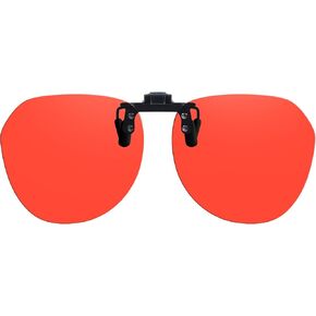 Round Clip-On Flip-Up Blue Light Blocking Glasses for Eyes Strain/Light Sensitive TS1009