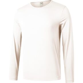 Men's Long Sleeve T-Shirt Moisture Wicking Quick-Dry Fabric, Odor Resistant, Workout Gym Shirt, UPF 50+ Sun Protection