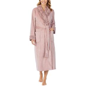 Carole Hochman Ladies' Plush Wrap Robe (S, Pink)