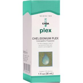 Unda Chelidonium Plex | علاج المثلية يخفف مؤقتًا من الأعراض المرتبطة بالإفراط في الغذاء والكحول | 1 فلوريدا. أوز.