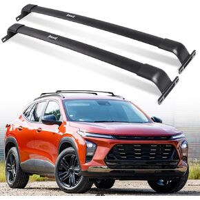 MAX Loading 220 LBS Roof Rack Fit for Chevrolet Chevy Trax 2RS ACTIV LT 2023 2024 2025 Black Cross Bars Crossbars Luggage Carrier Bars Heavy Duty Aluminum Base Black Bar